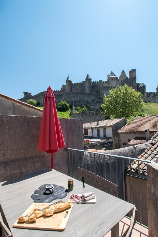 Le Saint Gimer, Terrasse Privee Avec Vue Cite Daire Carcassonne Dış mekan fotoğraf