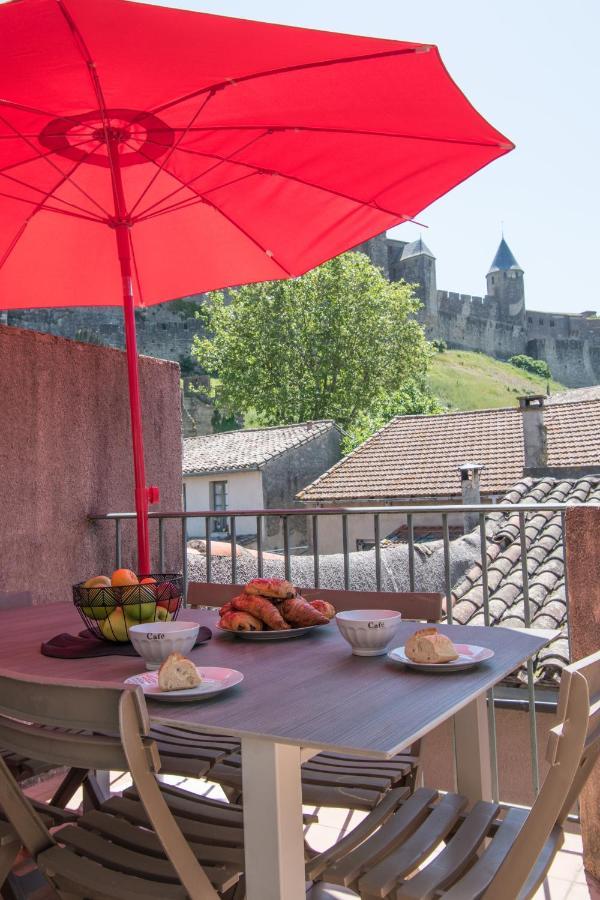 Le Saint Gimer, Terrasse Privee Avec Vue Cite Daire Carcassonne Dış mekan fotoğraf